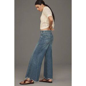 The Adi Regenerative Cotton Mid-Rise Flare Jeans by Pilcro - PLOVER NWT